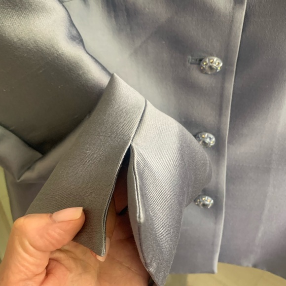 Rickie Freeman for Teri Jon wedding suit. Silk and wool. - Picture 3 of 8